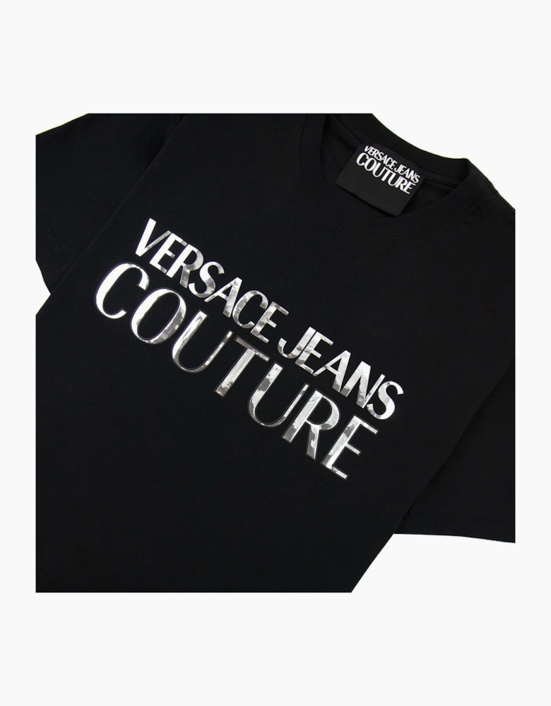 Versace Jeans Couture Logo T Shirt Black/silver