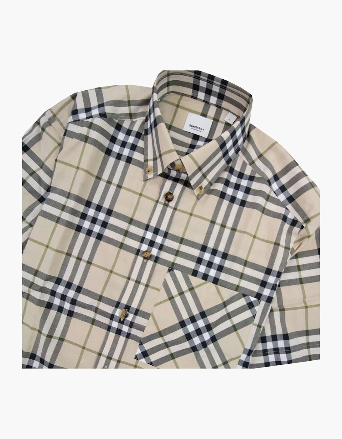 Burberry Soft Fawn Check Ss Shirt Soft Fawn Check