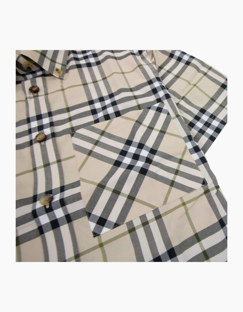 Burberry Soft Fawn Check Ss Shirt Soft Fawn Check