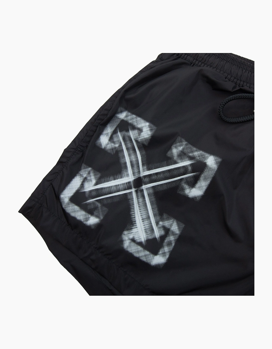 Off White Vibe Arrow Swimshorts Black/aqua