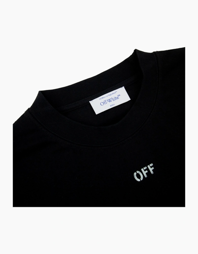 Off White Vibe Arrow Skate S/s T-shirt Black/aqua