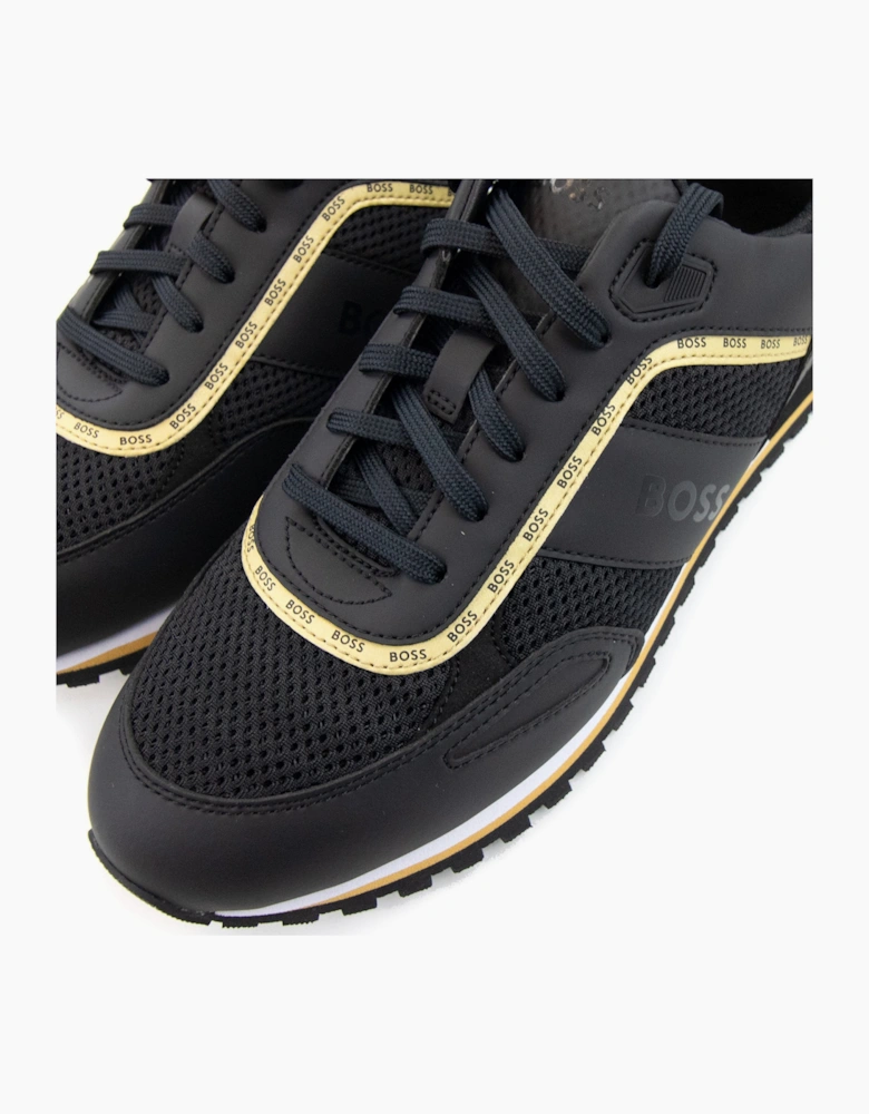 Hugo Boss Parkour L Logo Detail Trainer Black 007