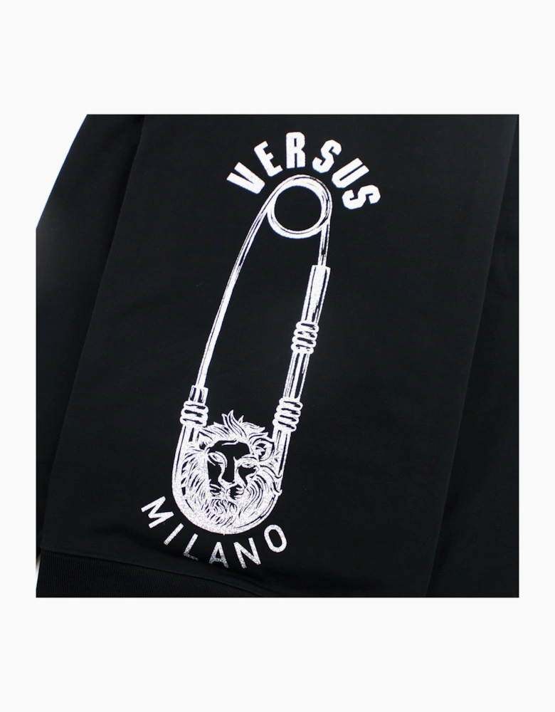 Versace Versus Pin Logo Sweatshirt Black