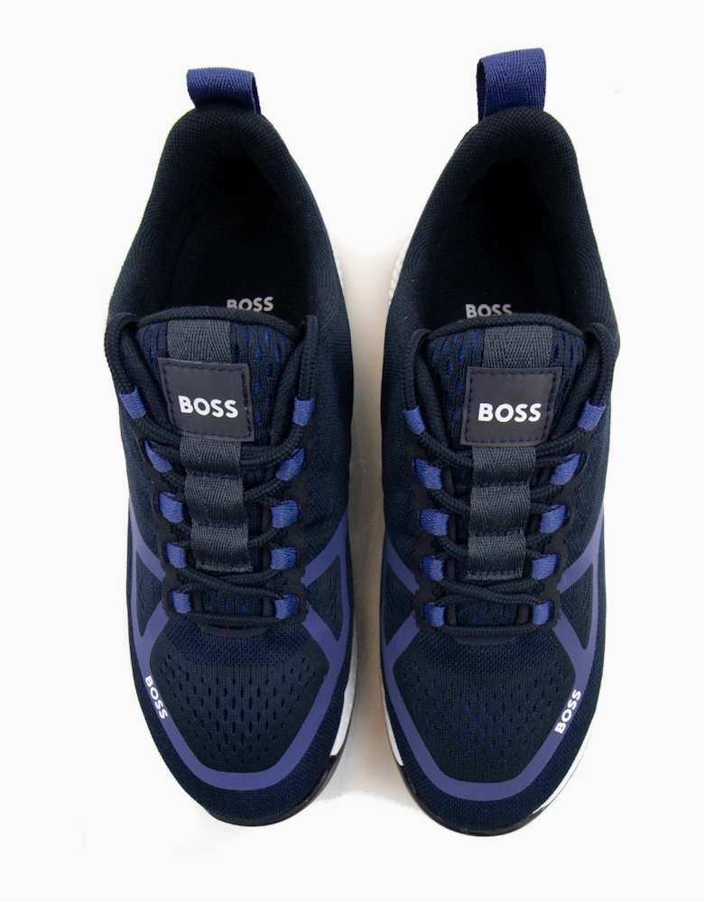 Hugo Boss Titanium Mesh Runner Open Blue