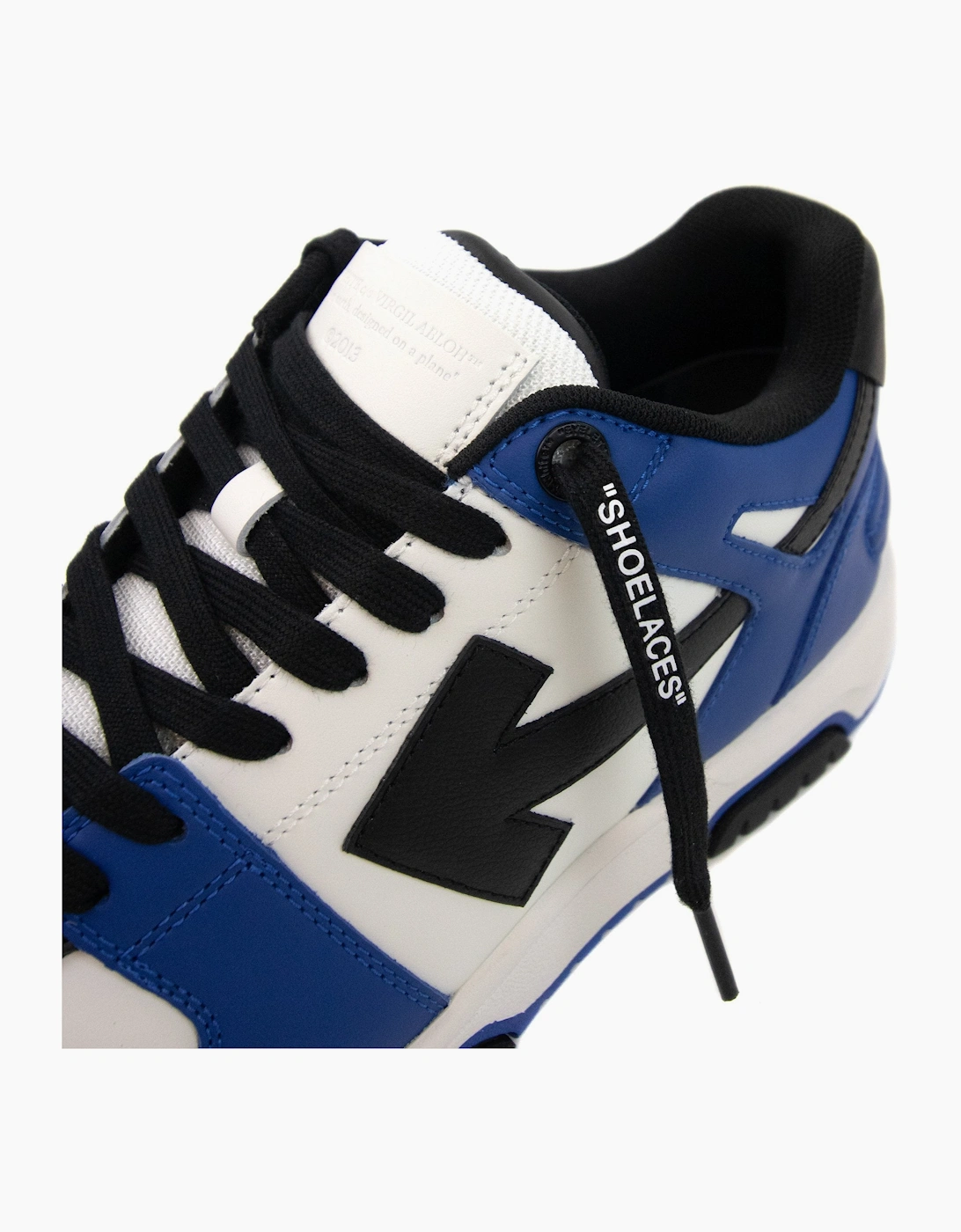 Off White Out Of Office Calf Leather Sneaker Blue/black