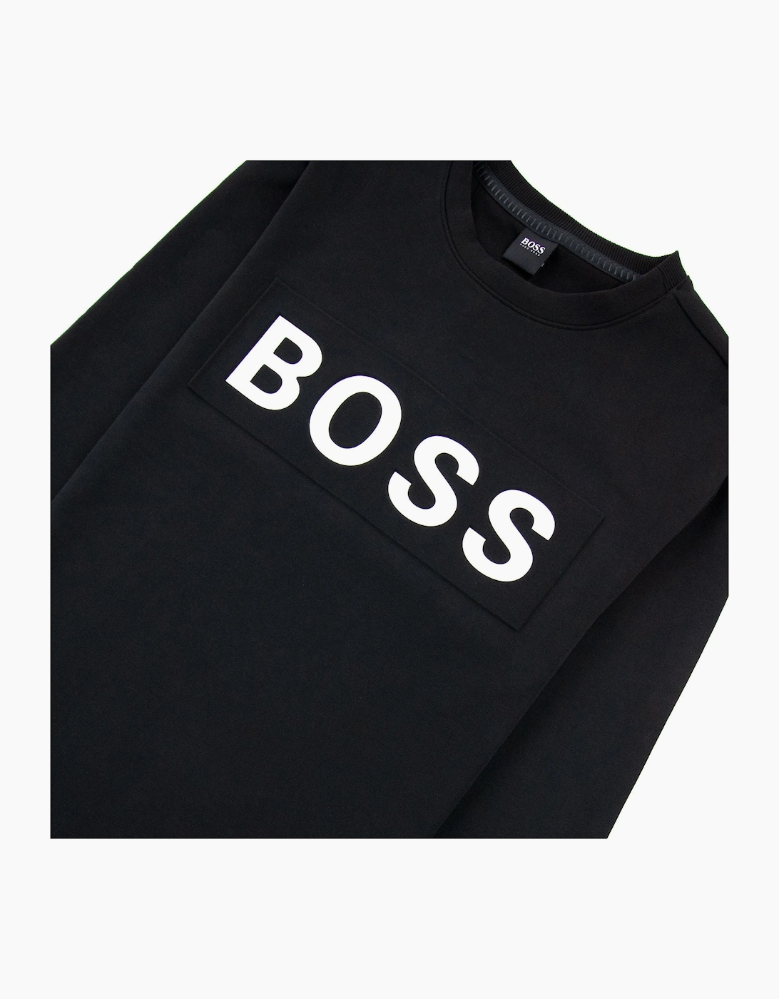 Hugo Boss Salbo 1 Printed Logo Sweatshirt Black 001