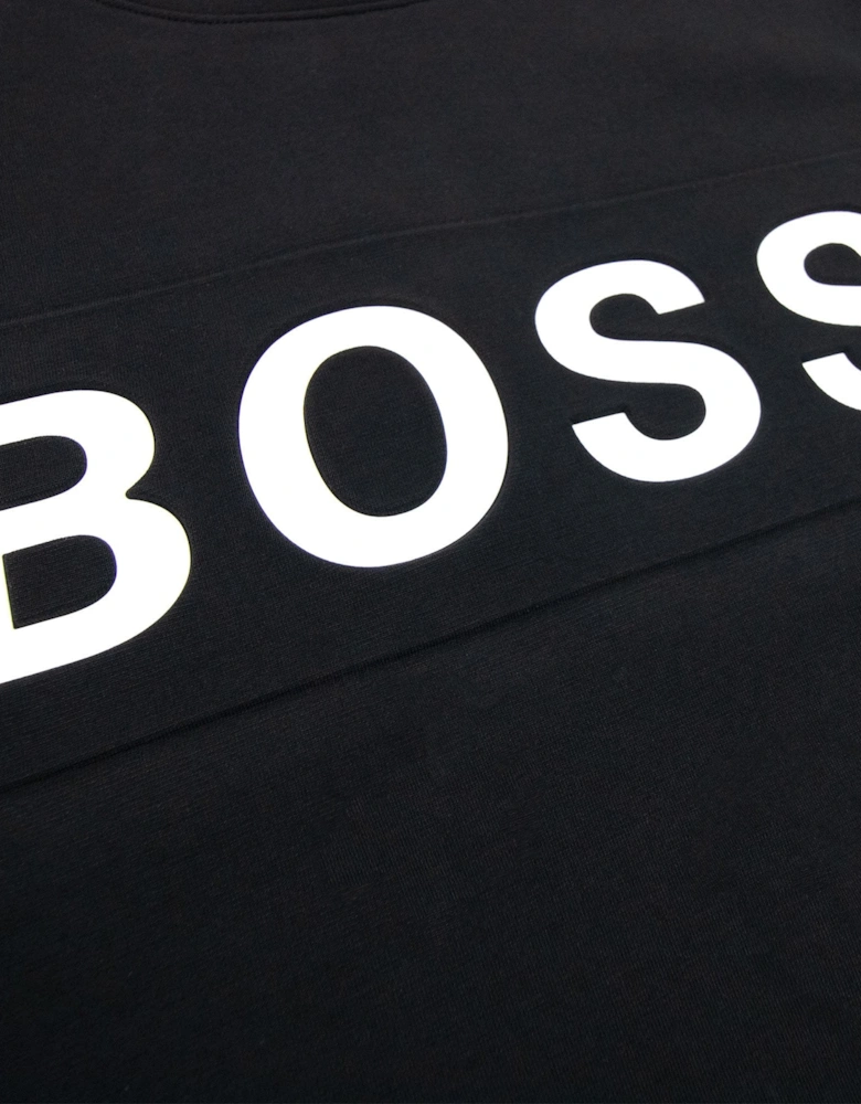Hugo Boss Salbo 1 Printed Logo Sweatshirt Black 001