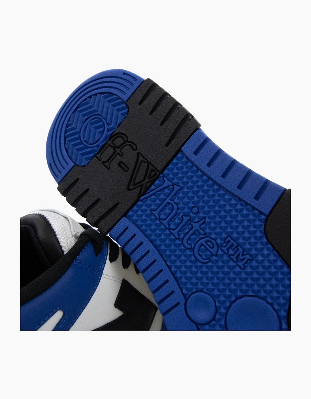 Off White Out Of Office Calf Leather Sneaker Blue/black