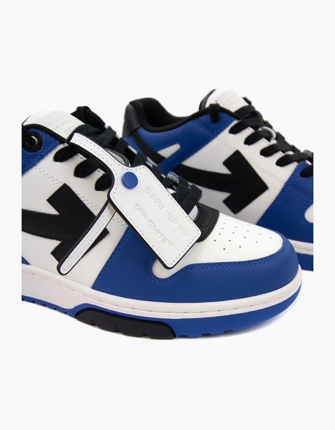 Off White Out Of Office Calf Leather Sneaker Blue/black