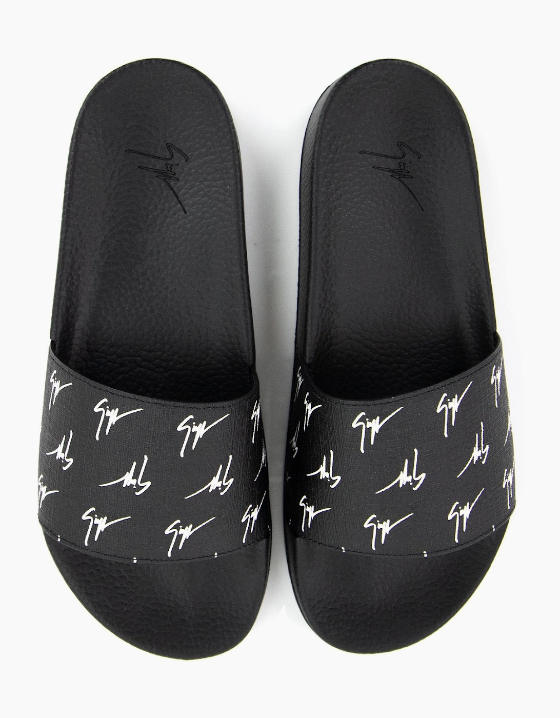 Giuseppe Zanotti Burel 10 Logo Sliders Nero/bianco