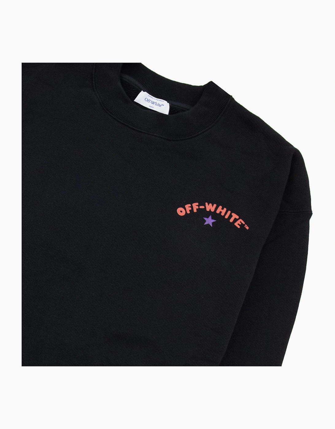 Off White Star Arrow Skate Crewneck Black