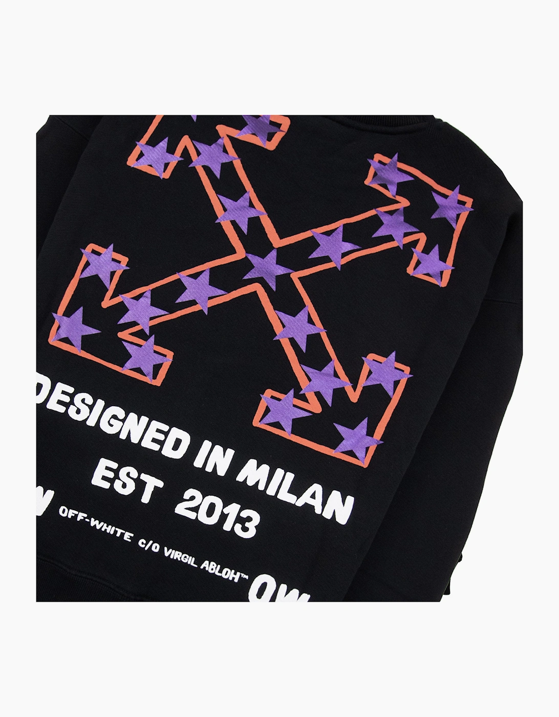 Off White Star Arrow Skate Crewneck Black