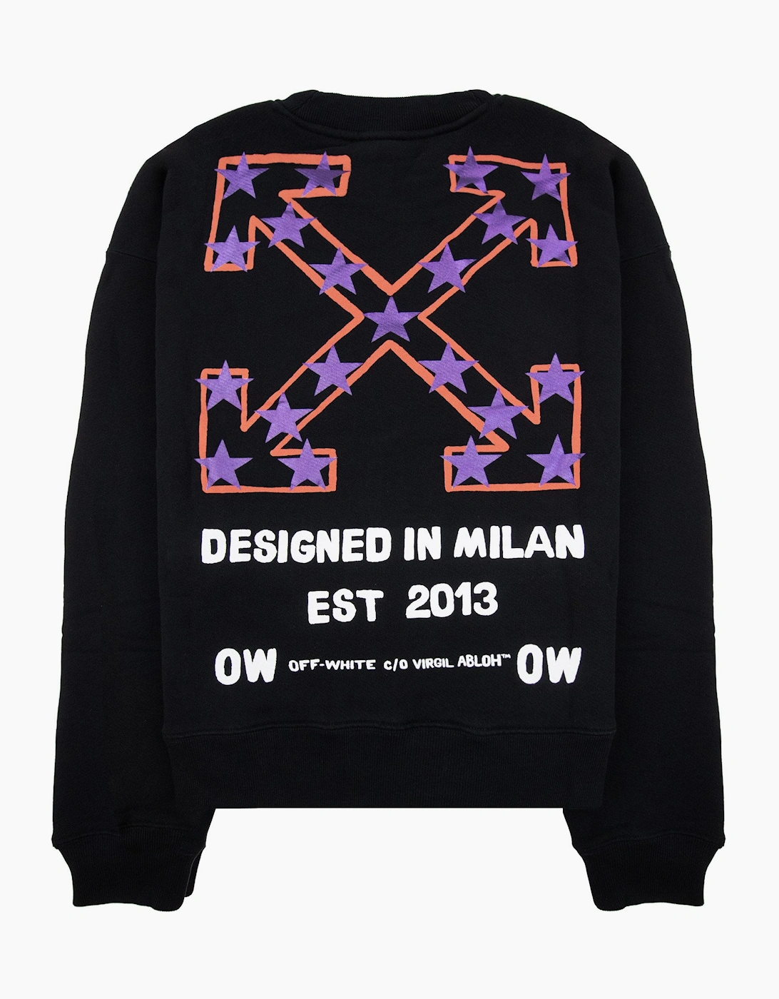 Off White Star Arrow Skate Crewneck Black