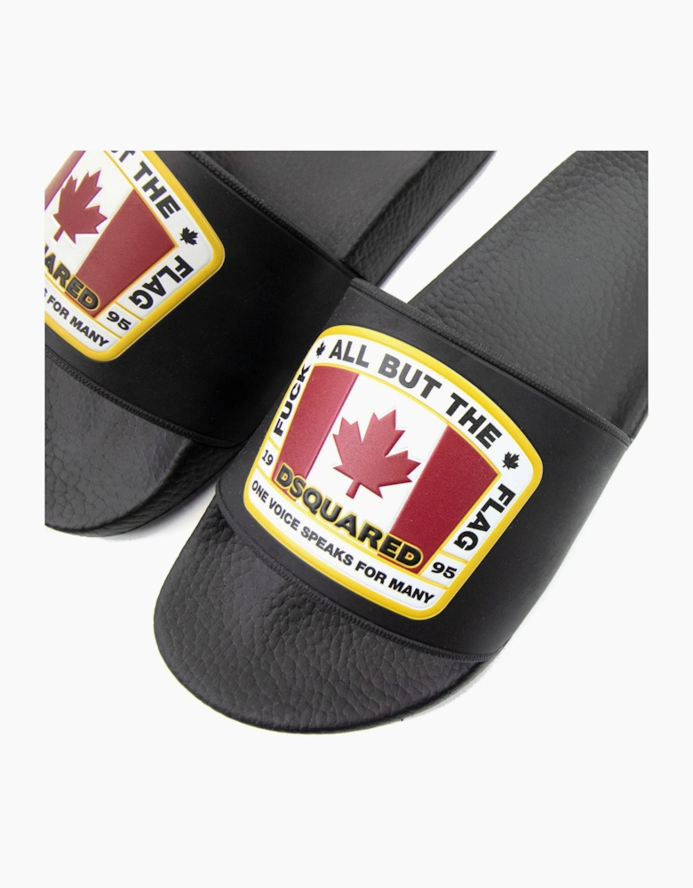 Dsquared2 Canadian Flag Sliders Nero