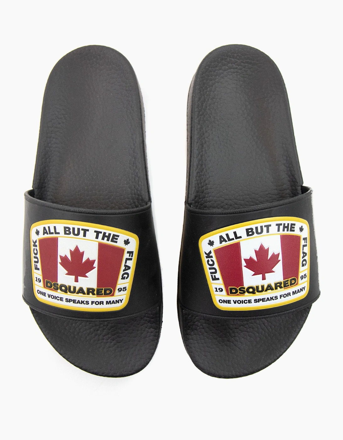 Dsquared2 Canadian Flag Sliders Nero