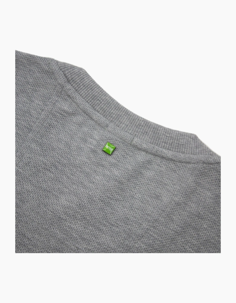 Hugo Boss Salbo Mesh Logo Crewneck Sweatshirt Grey 059