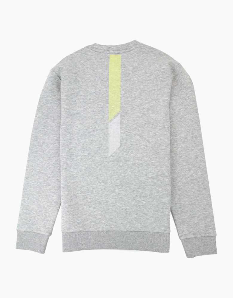 Hugo Boss Salbo Iconic Crew Neck Sweat Light Grey