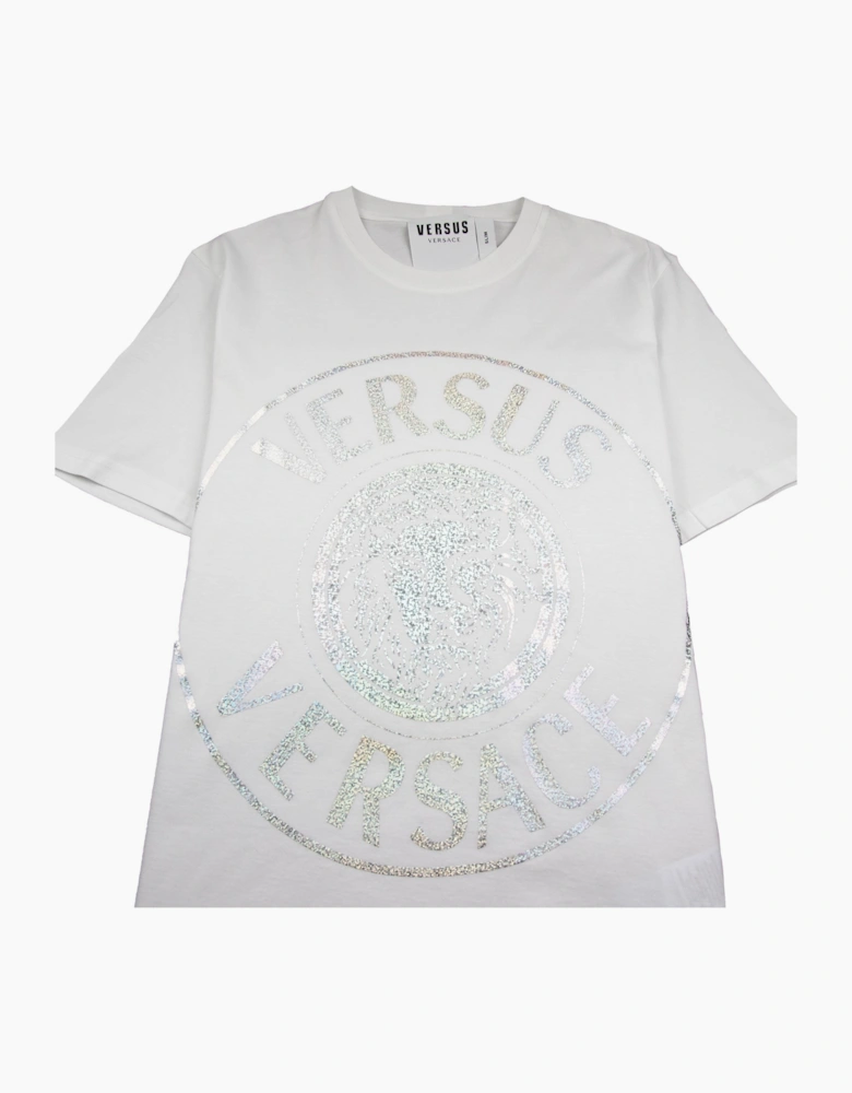Versace Versus Foil Lion Tee White