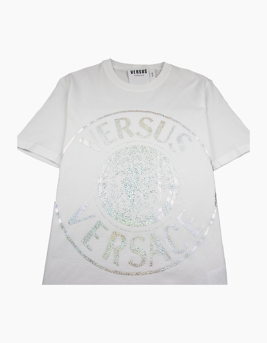 Versace Versus Foil Lion Tee White