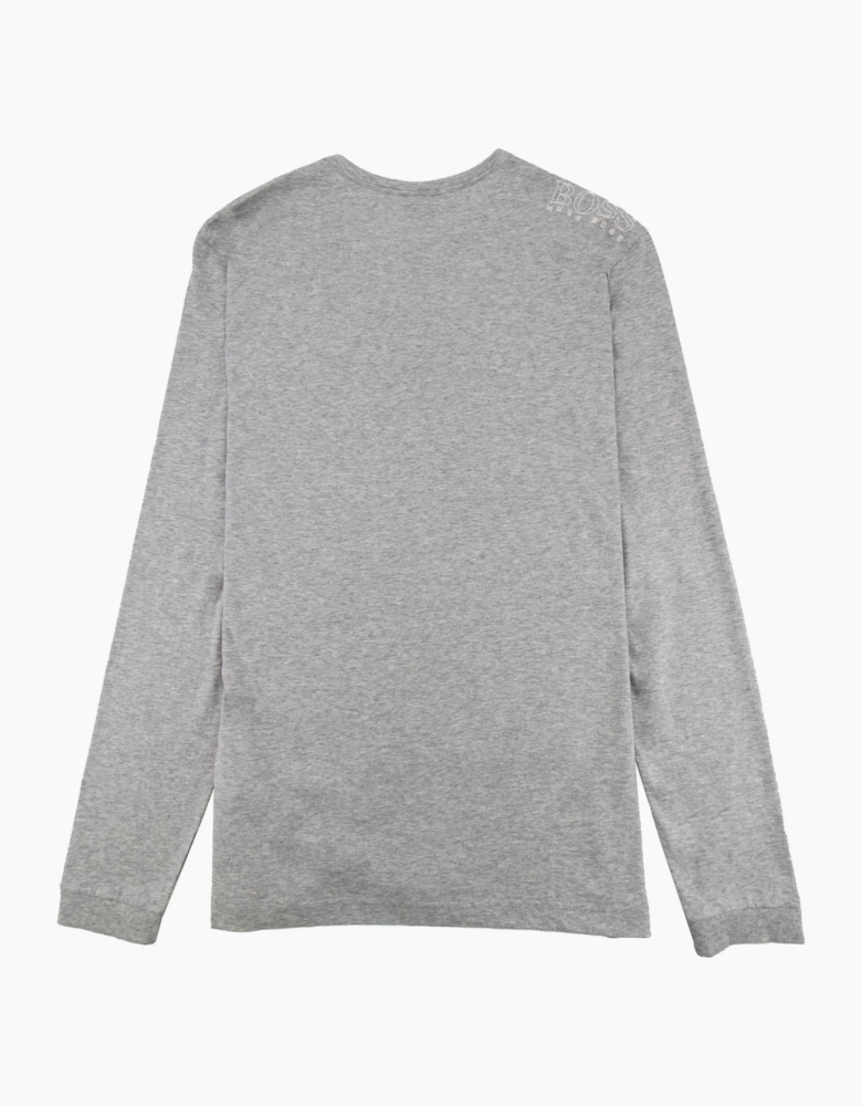 Hugo Boss Small Logo Long Sleeve Top Grey