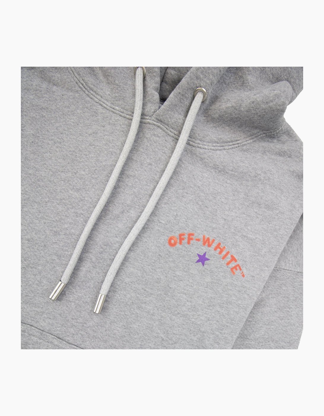 Off White Star Arrow Skate Hoodie Grey Melange