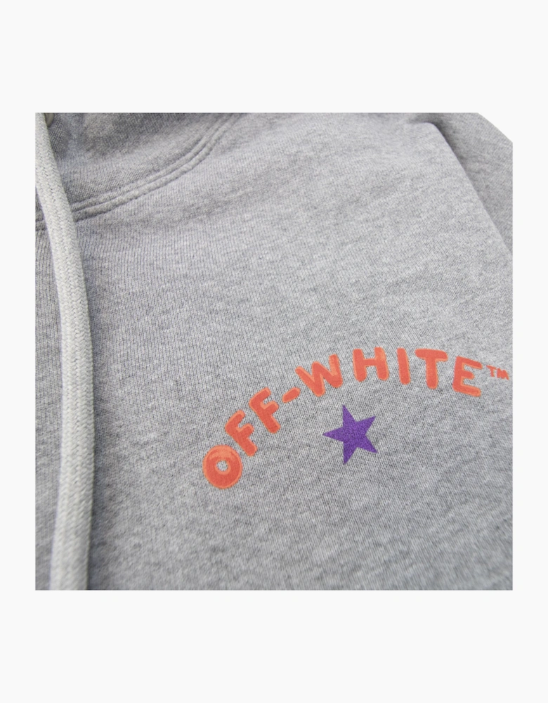 Off White Star Arrow Skate Hoodie Grey Melange