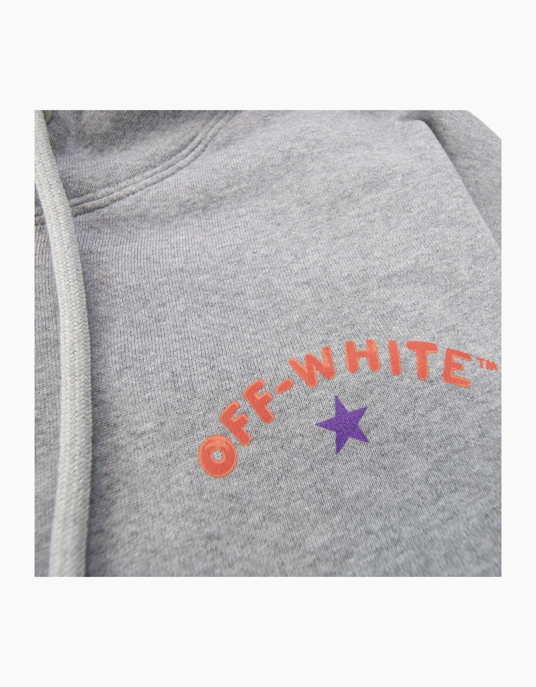 Off White Star Arrow Skate Hoodie Grey Melange