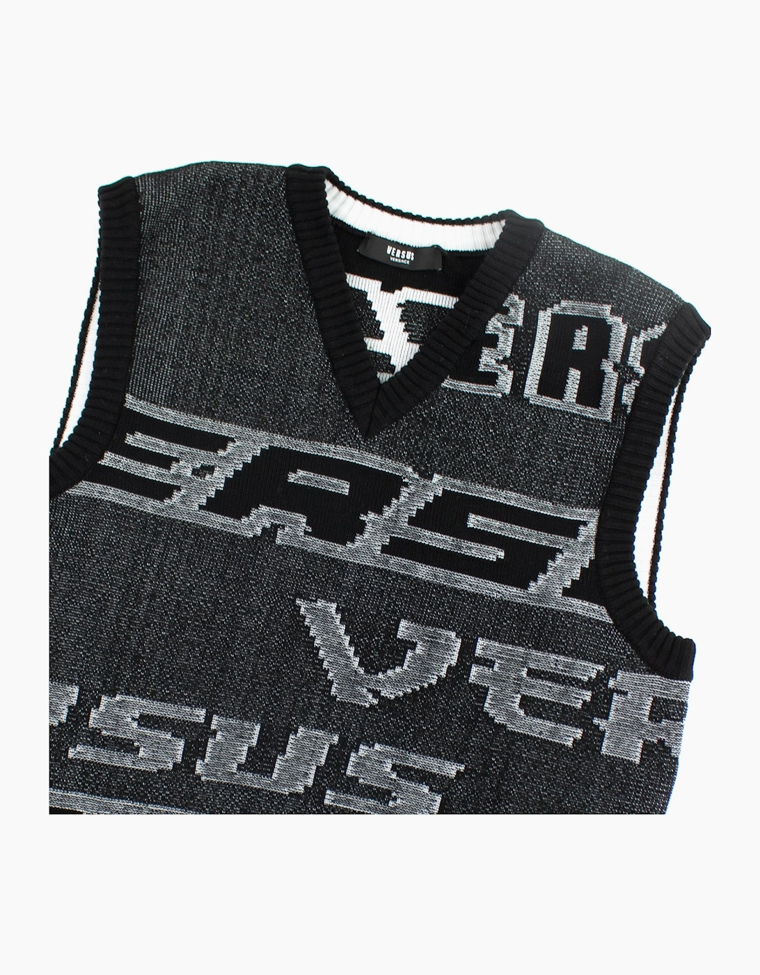 Versace Versus Knitted Vest Top Black