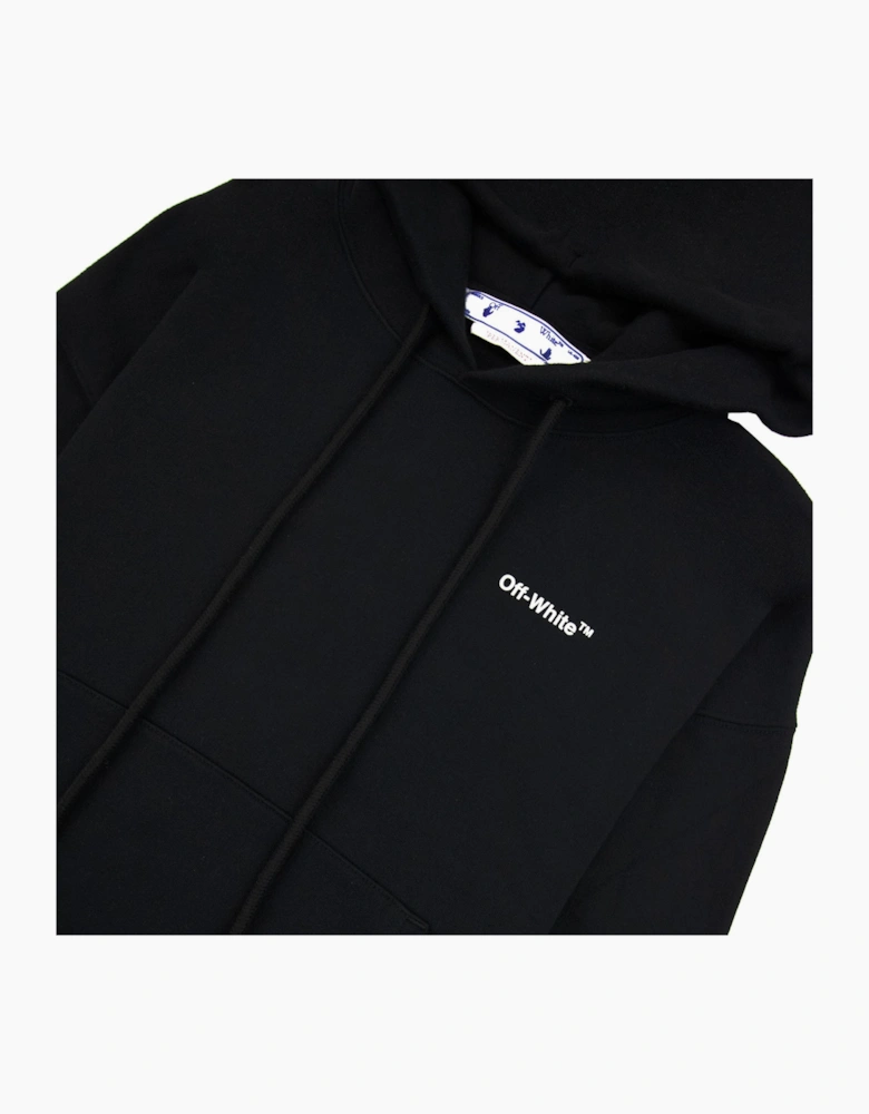 Off White Caravage Arrow Over Hoodied Sweatshirt Black/white