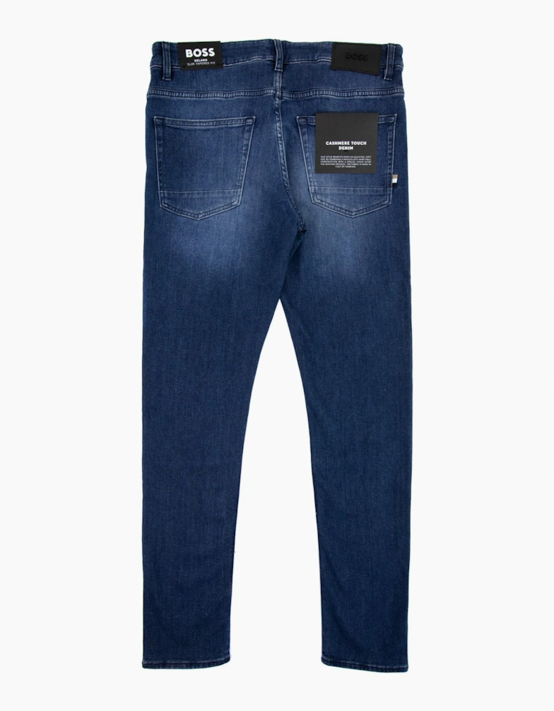 Hugo Boss Slim-fit Jeans In Super-soft Blue Italian Denim