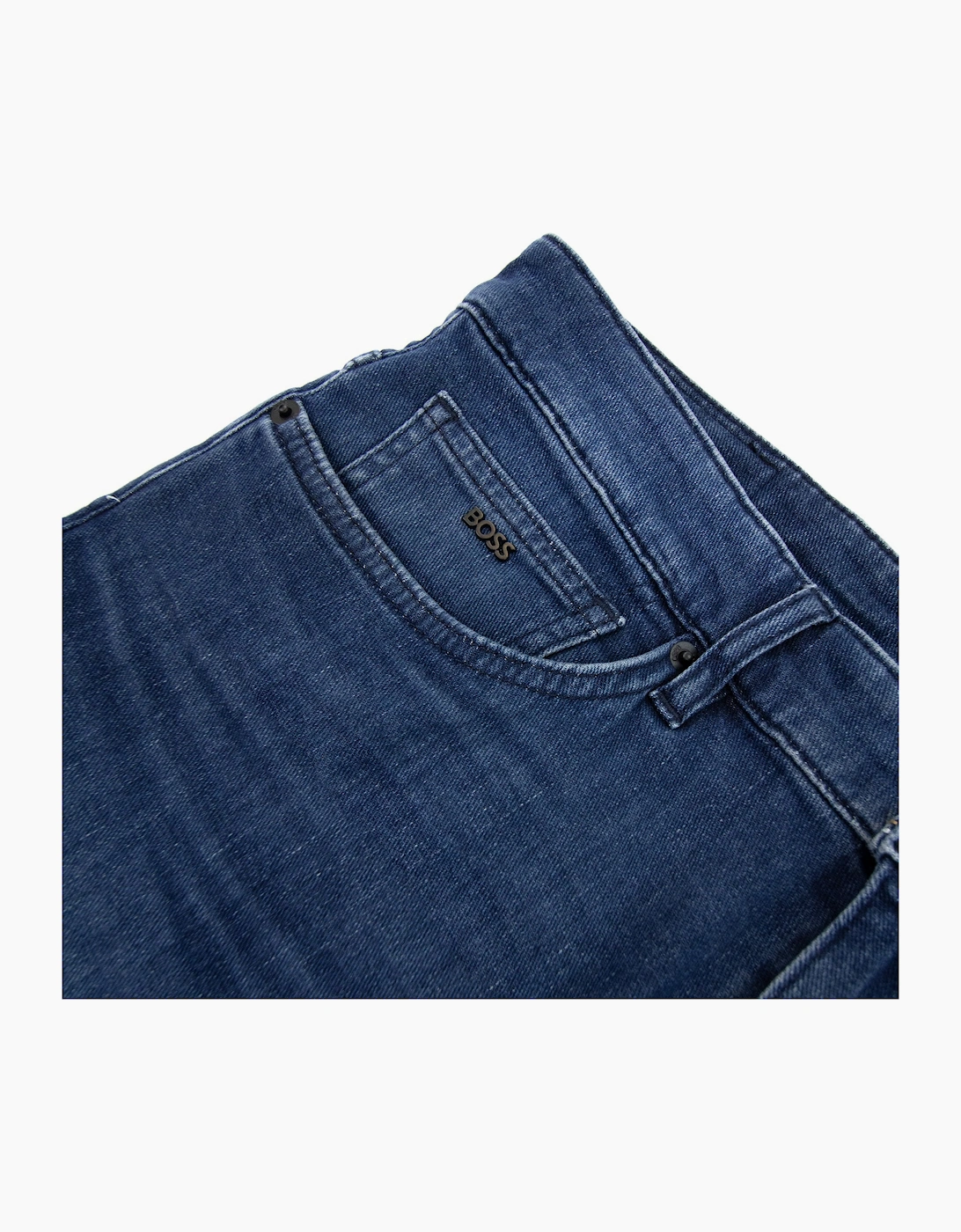 Hugo Boss Slim-fit Jeans In Super-soft Blue Italian Denim