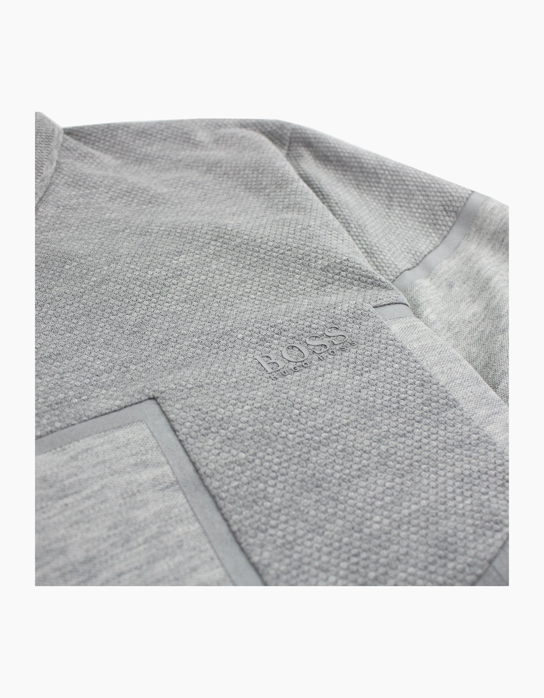 Hugo Boss Slim-fit Philix Polo Shirt In Cotton Grey