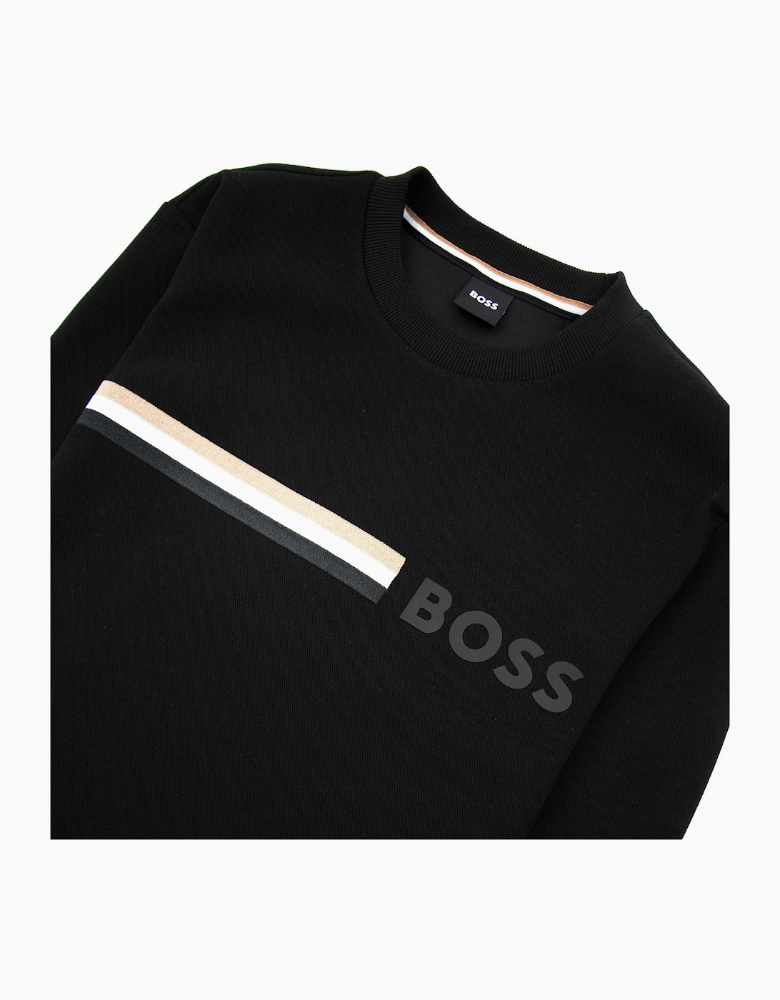 Hugo Boss Stadler 94 Textured Sweatshirt Black 001
