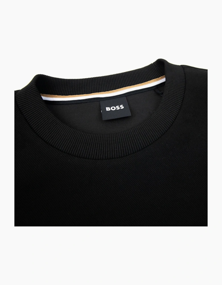 Hugo Boss Stadler 94 Textured Sweatshirt Black 001
