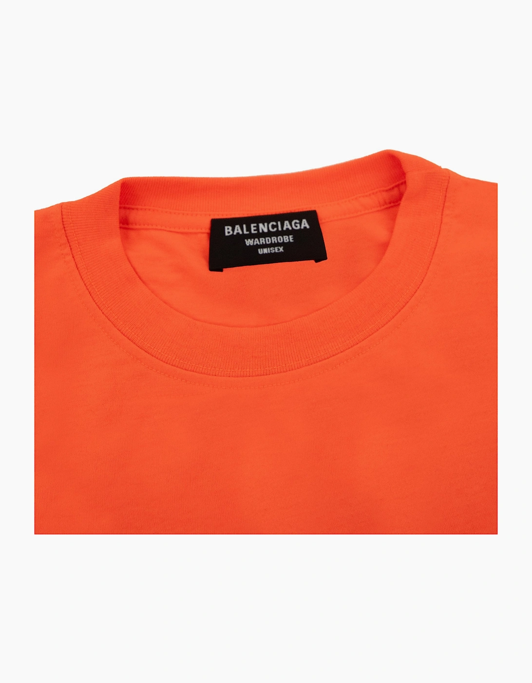 Balenciaga Political Campaign Reg Fit T-shirt Orange