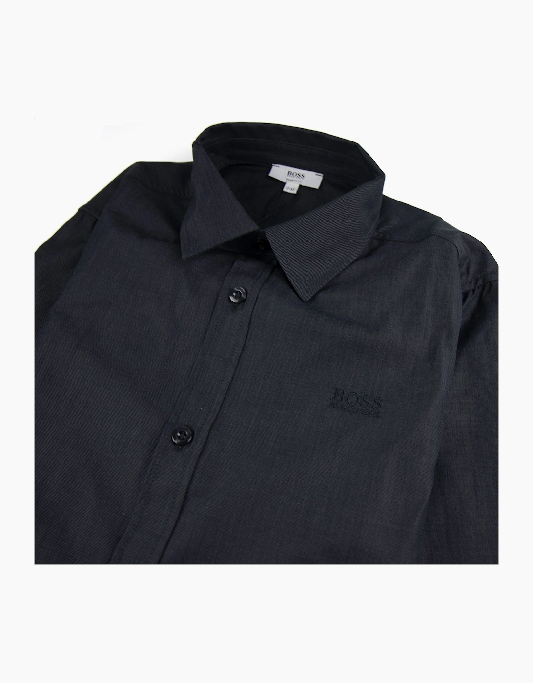 Hugo Boss Kids Long Sleeve Shirt Dark Grey
