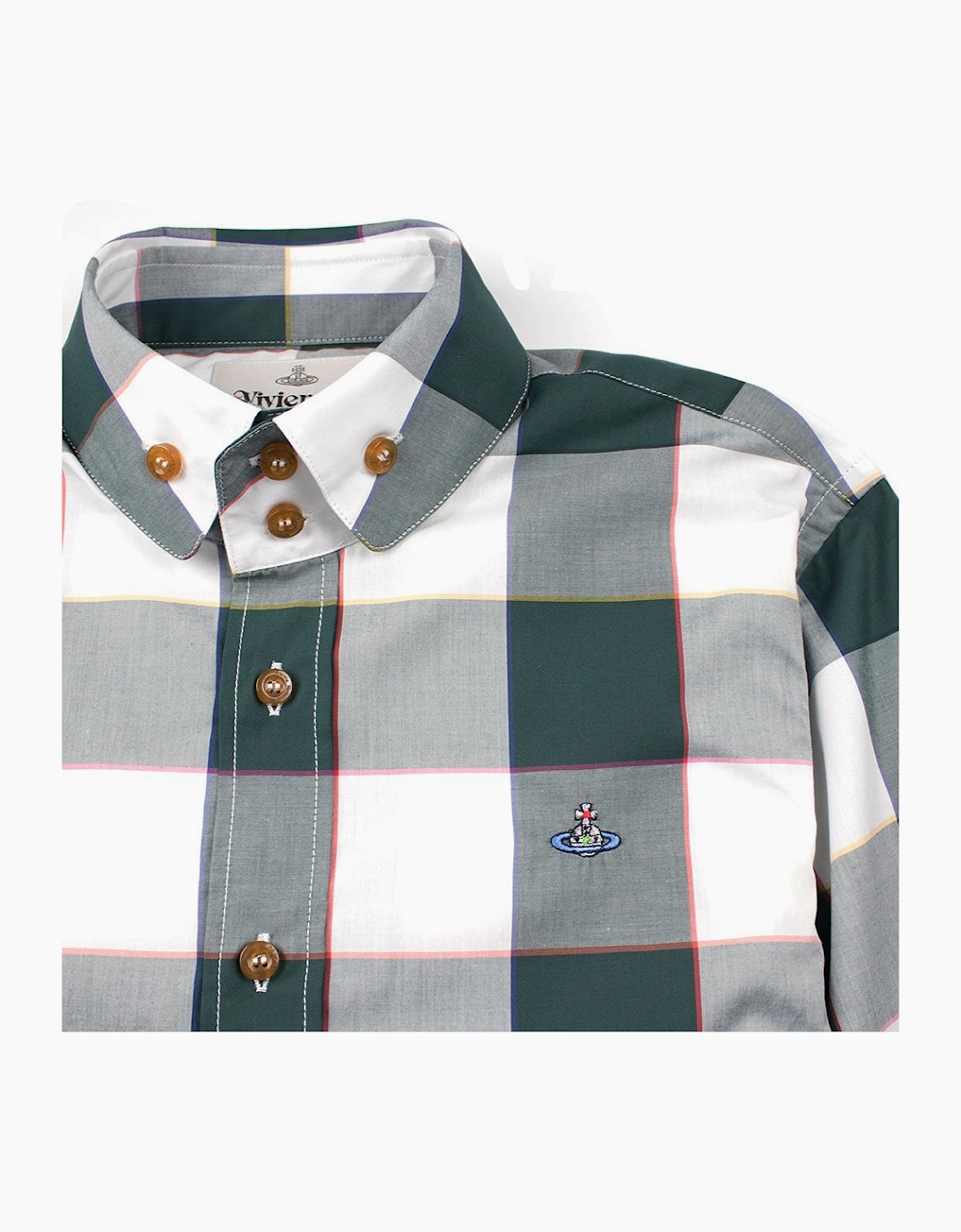 Vivienne Westwood Double Button Shirt Green Check