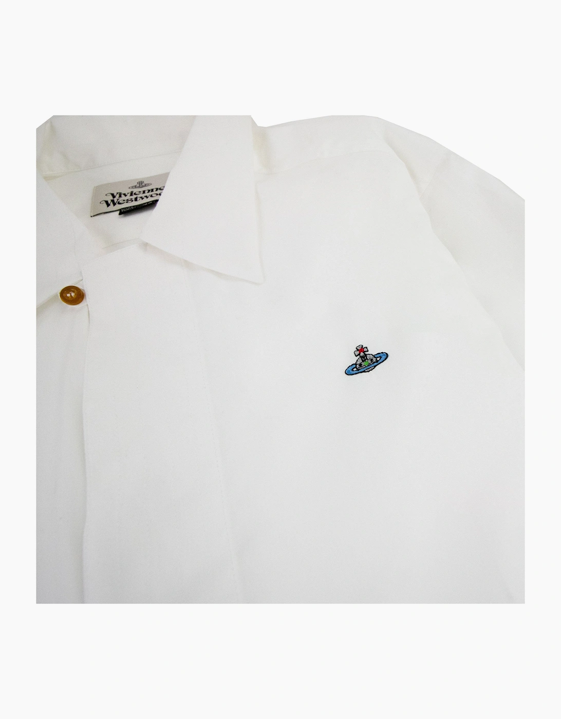 Vivienne Westwood Orb Logo Short Sleeve Shirt White 100