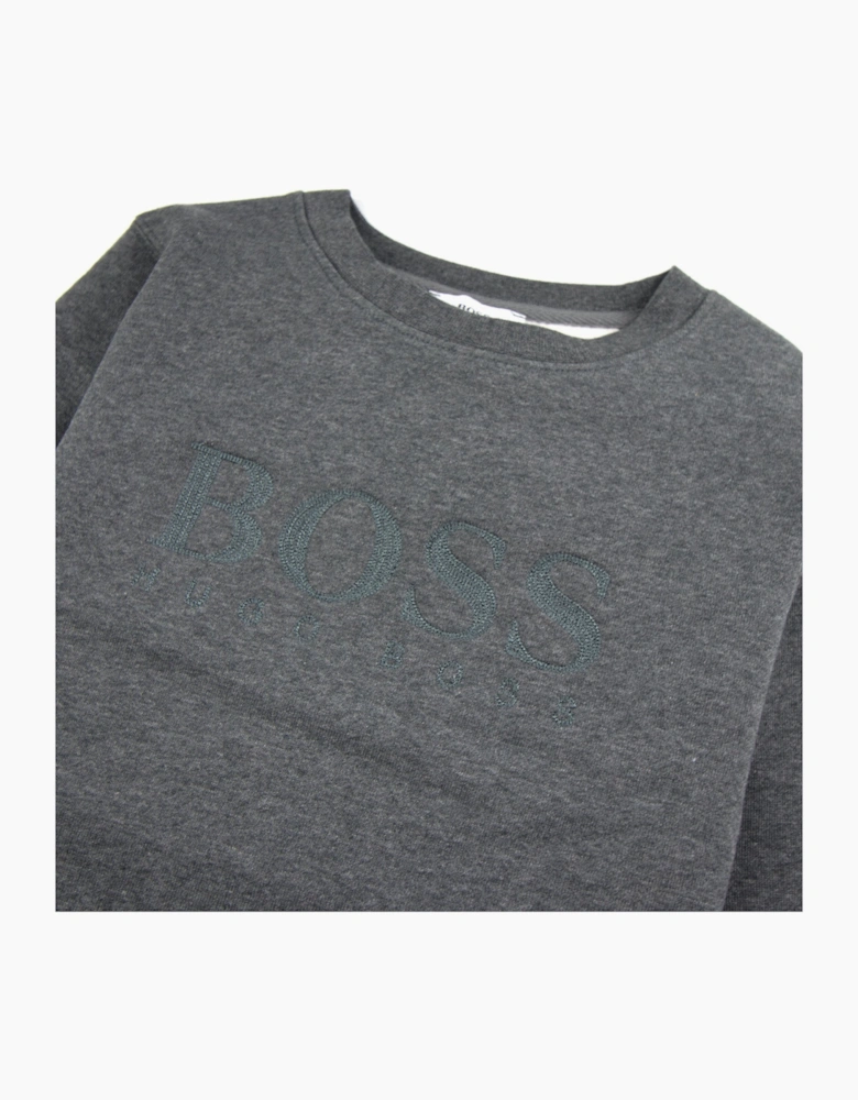 Hugo Boss Kids Boss Logo Sweatshirt Dark Grey