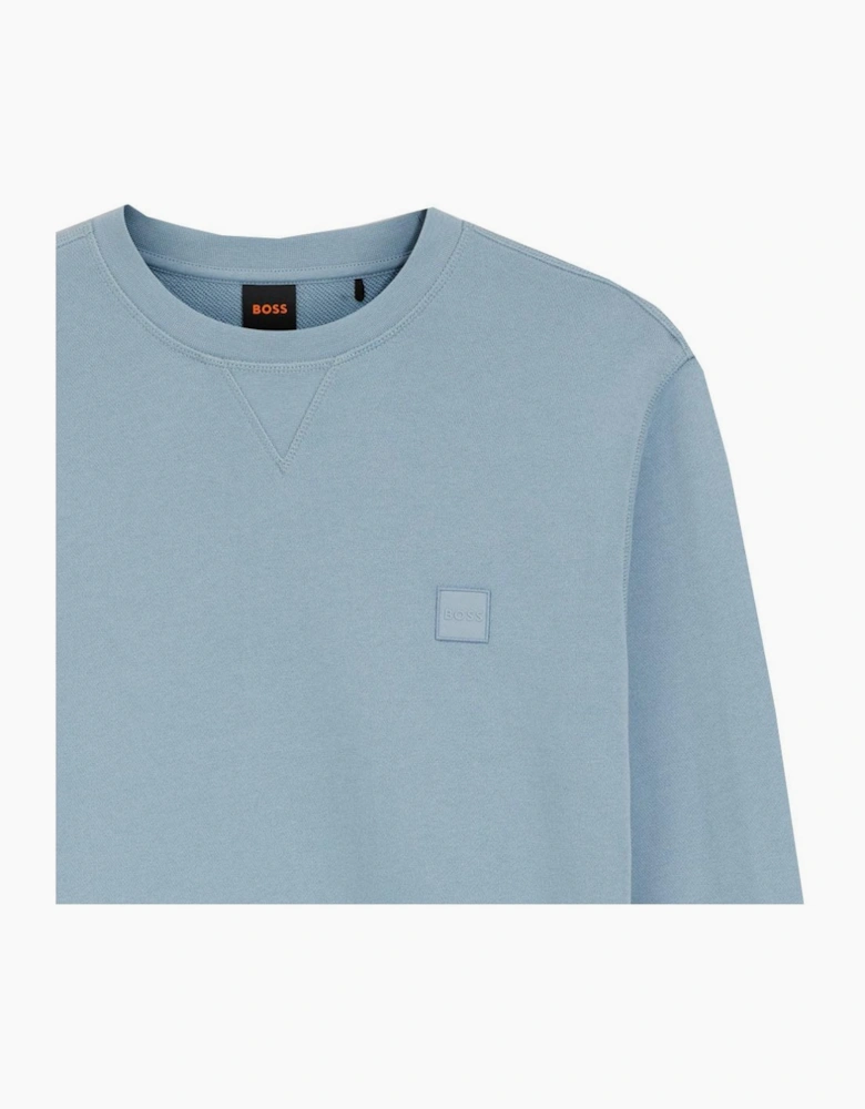Hugo Boss Men's Blue Westart Crew Neck Sweatshirt
