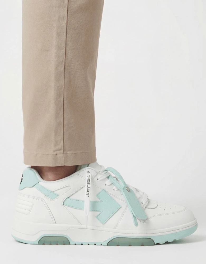 Off-White Out Of Office Low Top Trainers White & Mint