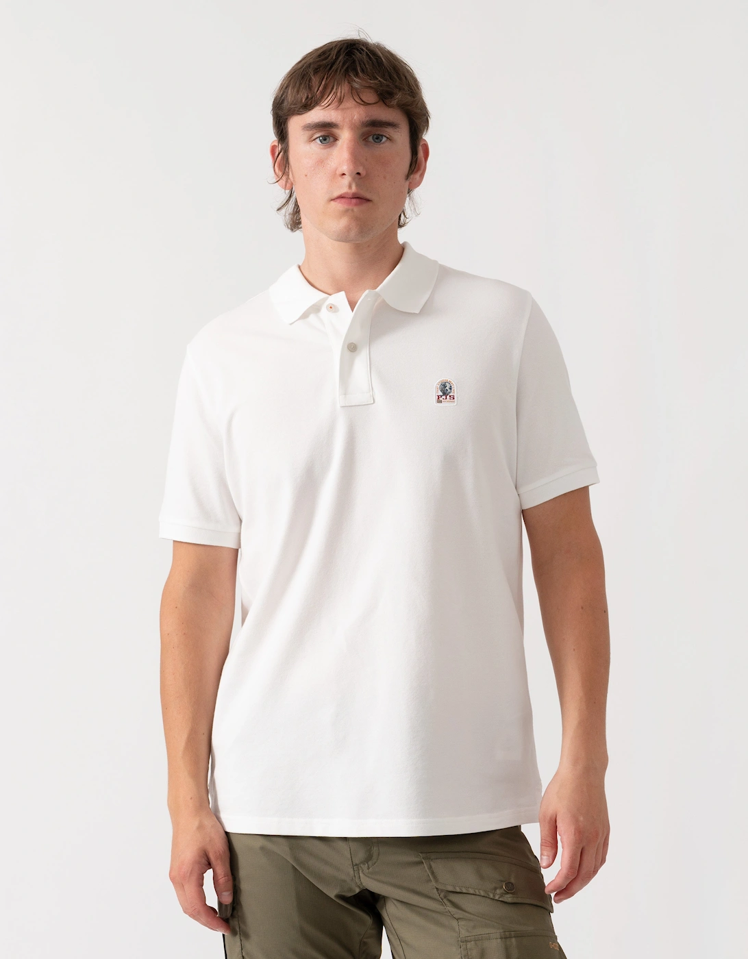 Parajumpers Wellington Mens Polo Shirt - White 501, 6 of 5