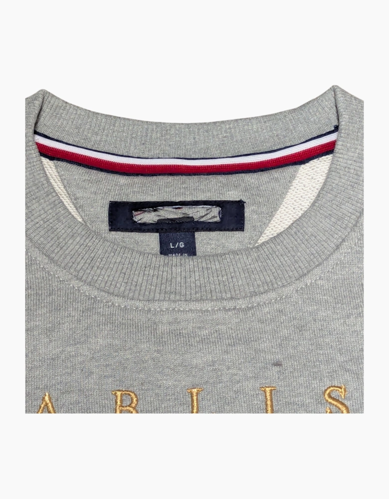 TOMMY HILFIGER Mens Sweatshirts Signature Flag Fleece Pullover Crew Neck Jumper