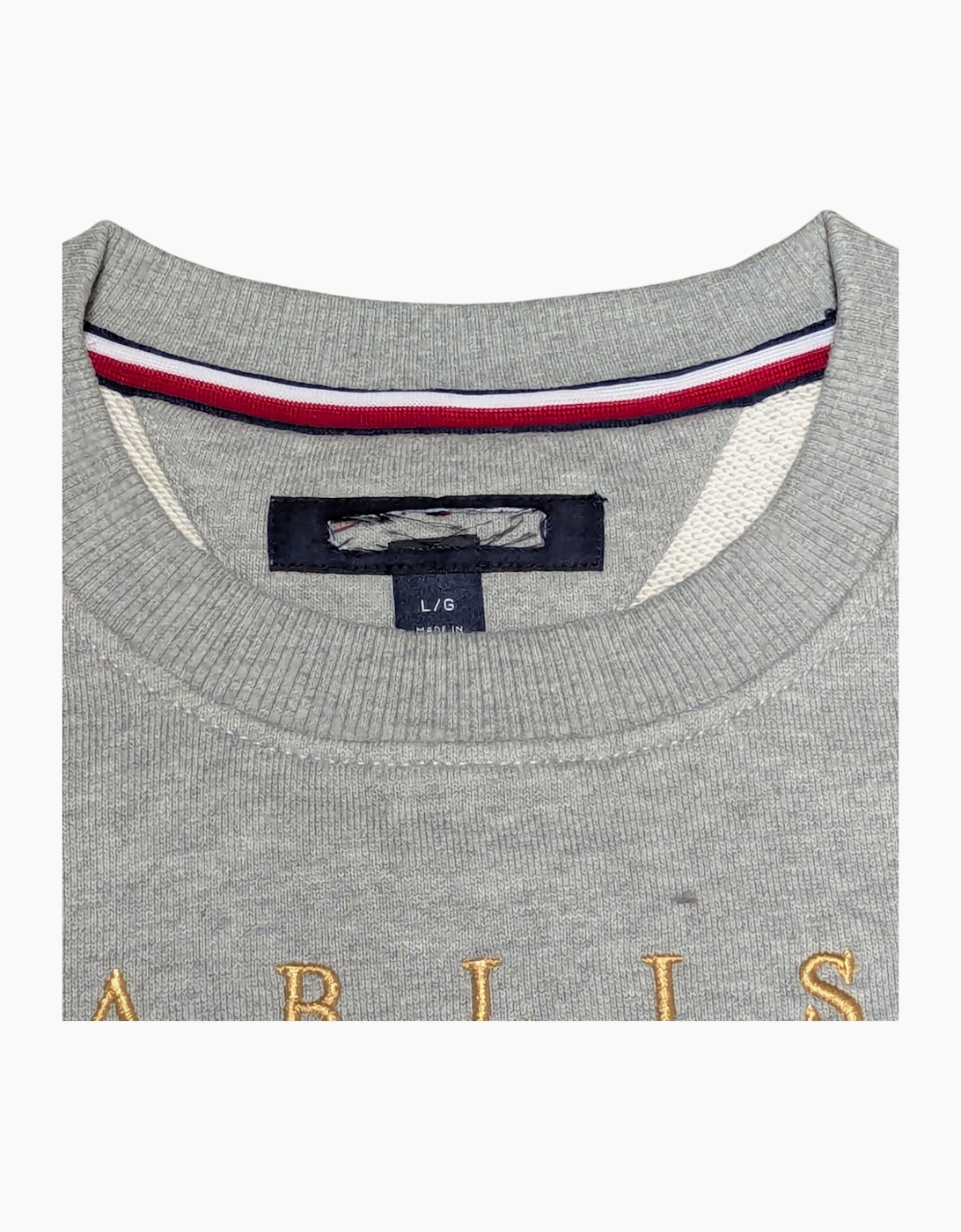 TOMMY HILFIGER Mens Sweatshirts Signature Flag Fleece Pullover Crew Neck Jumper
