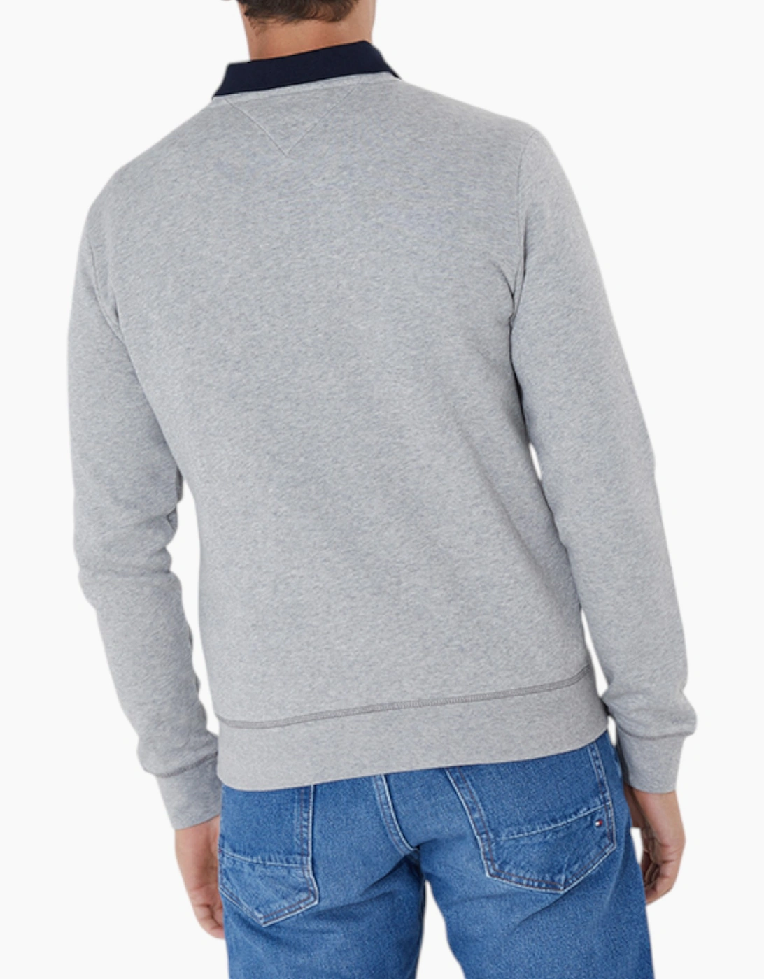 TOMMY HILFIGER Mens Sweatshirts Signature Flag Fleece Pullover Crew Neck Jumper