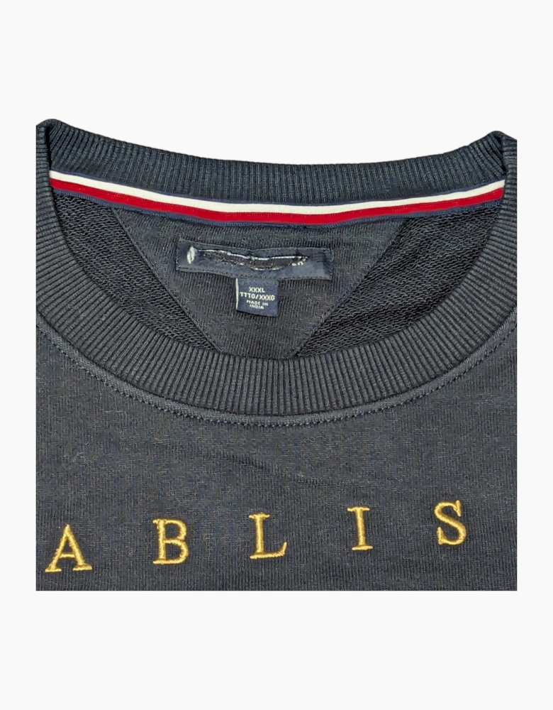 TOMMY HILFIGER Mens Sweatshirts Signature Flag Fleece Pullover Crew Neck Jumper