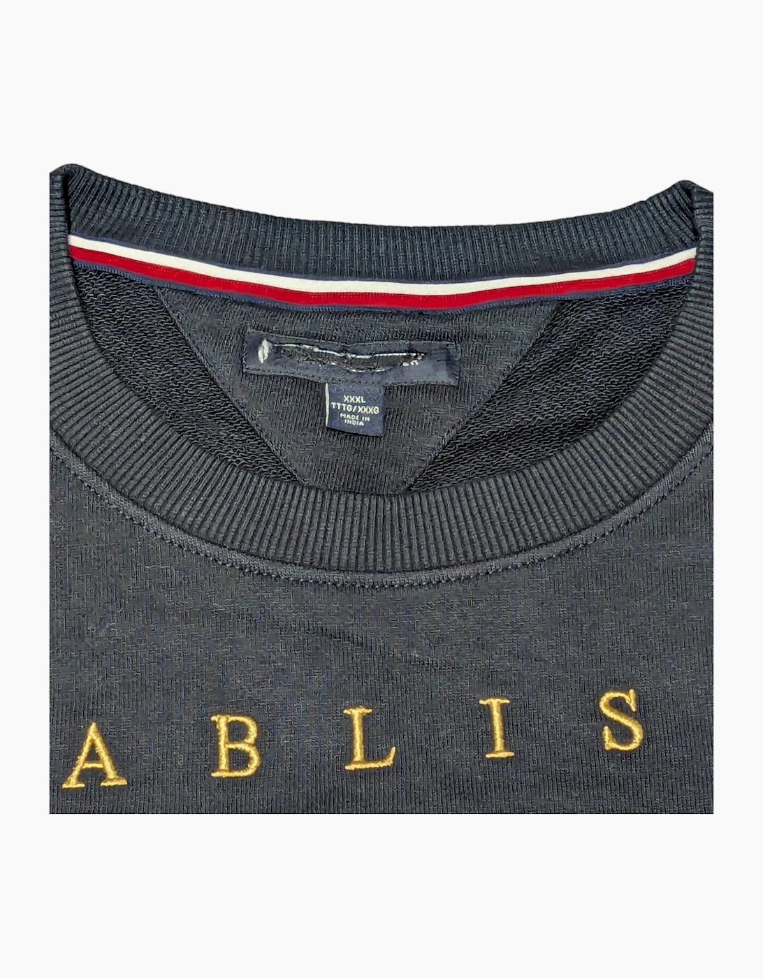 TOMMY HILFIGER Mens Sweatshirts Signature Flag Fleece Pullover Crew Neck Jumper