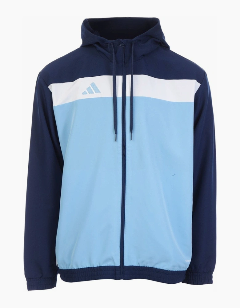 Adidas Tiro Essentials Woven Full Zip Hoodie Blue