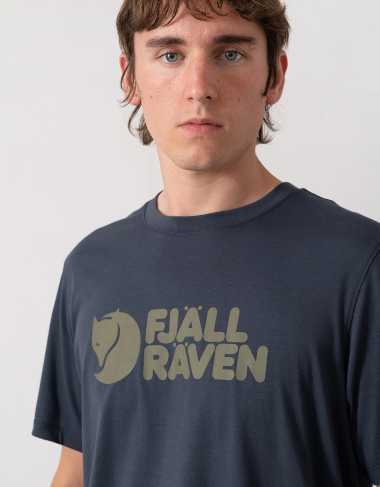Fjallraven Logo Mens T-Shirt - Navy 560