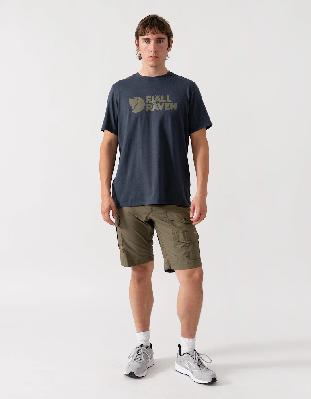 Fjallraven Logo Mens T-Shirt - Navy 560